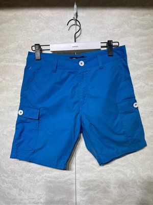 已售出 SPORT b. agnes b 寶藍色 尼龍 棉質 休閒短褲！8.5成新 無髒污 尺寸38號