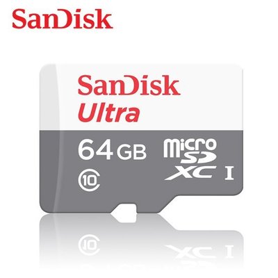 SANDISK 64GB microSDXC C10 記憶卡 小卡 保固公司貨 (SD-SQUNR-G3-64G)