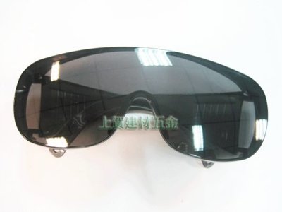 【上賀建材五金】黑色護目鏡 護目眼鏡 PC眼鏡 塑膠眼鏡 安全眼鏡