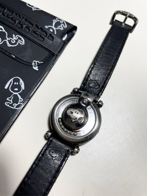 早期 少見 SNOOPY 立體 翻蓋手錶 determined prod inc san francisco 二手 復古風格 （原廠樣，無更換配件）