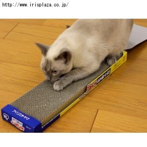 IRIS 易清掃 瓦楞紙貓抓板 輕便型貓抓柱 貓扒架 NTH-1P（彩盒裝）每片150元