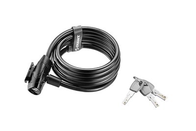 全新 公司貨 捷安特 GIANT Flex Key Cable 自行車鑰匙鎖 加粗加長設計 附固定座 可同時鎖1-2台車