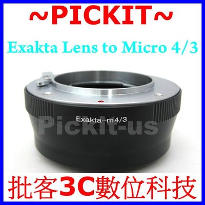 EXAKTA EXA 鏡頭轉 Micro M 4/3 43 M43 M4/3機身轉接環 Panasonic GM1 GF6,G3,GF5,GX7,GX1,GF3