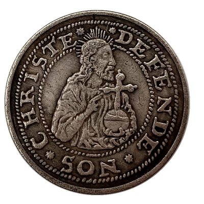 特價！現貨 耶穌仿古銅舊銀紀念幣 收藏幣把玩幣30mm硬幣紀念章