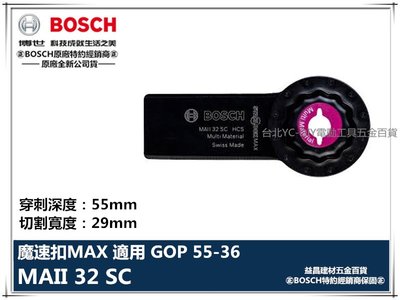 【台北益昌】德國 BOSCH 魔切機配件 MAII 32 SC Starlock MAX 高碳鋼刮刀