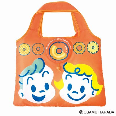 ☆Juicy☆日本雜誌附贈附錄 甜甜圈 原田治 OSAMU GOODS 摺疊 托特包 手拎包 環保袋 購物袋 2084