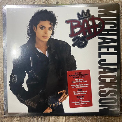 only懷舊 現貨Michael Jackson Bad邁克杰克遜真棒25周年豪華版3LP黑膠唱片