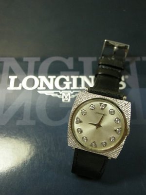 LONGINES 浪琴50年代/ 14白K原鑲鑽收藏錶 已交誼