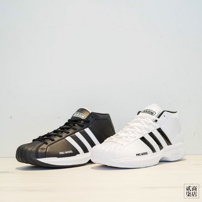 (貳柒商店) adidas Pro Model 2G 男款 經典 復刻 籃球鞋 高筒 黑 FW3670 白 FW4344