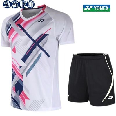 尤尼克斯新款羽毛球服男款女款兒童速乾短袖網球服跑步運動透氣比賽服6058-勁霸服飾