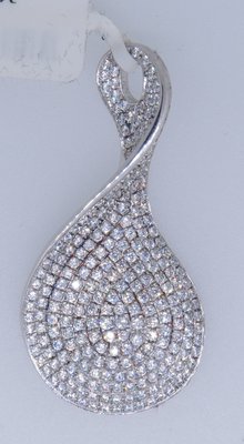 俐格鑽石珠寶批發 18K白金 鑽石墜子吊墜 款號TP094 特價124,200 另售GIA鑽石裸鑽