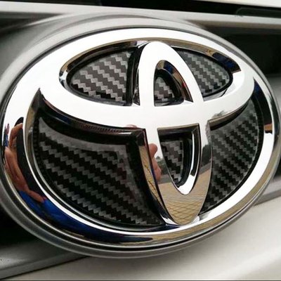 Ｍ  Toyota豐田 碳纖維卡夢 車標貼Altis/RAV4/Sienta/VIOS/Yaris/ CHR改裝車標-概念汽車