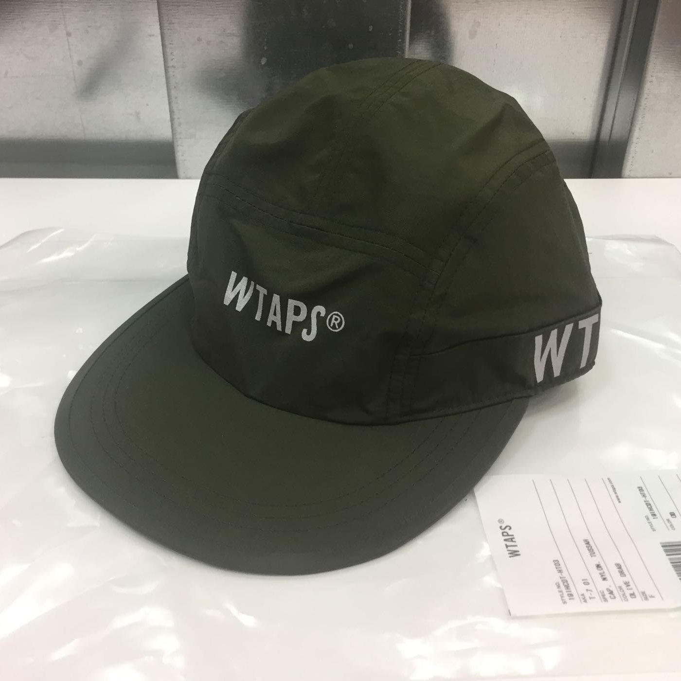 19ss Wtaps T-7 01 Cap Nylon Tussah 春夏軍綠反光軍帽| Yahoo奇摩拍賣