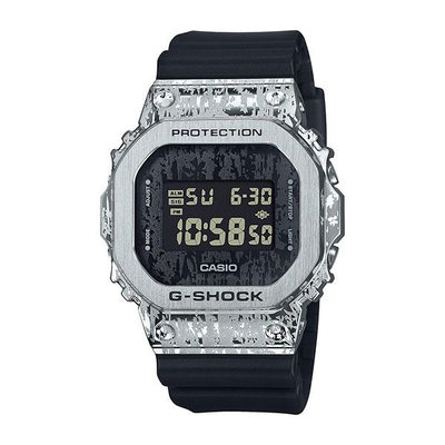 全新卡西歐 G-SHOCK 斑駁迷彩 搖滾獨特  時尚金屬錶 經典方型 GM-5600GC-1 歡迎詢問