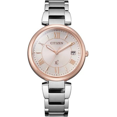 CITIZEN 星辰 XC 都會率性光動能女錶 EO1195-51W