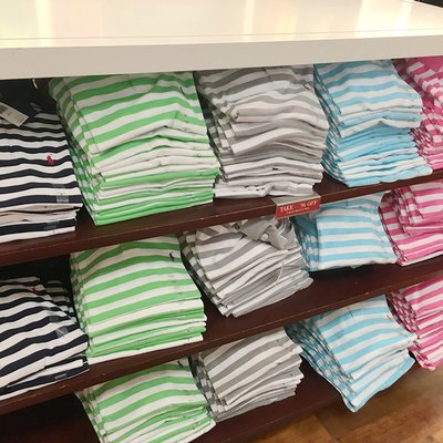直銷#美國 Polo Ralph Lauren 男士修身純棉細條紋商務休閒短袖Polo衫