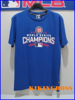【喬治城】MLB美國職棒 世界大賽冠軍T恤 芝加哥小熊隊 藍色 5660203-550