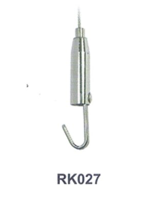 RK027 鋼索掛勾(MN) 15X71mm 標示牌 指標 輕鋼架 天花板 掛畫軌道 壁畫 吊具 掛勾 掛鉤 掛圖器