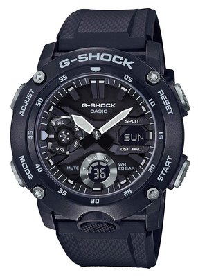 日本正版 CASIO 卡西歐 G-Shock GA-2000S-1AJF 碳纖維核心防護構造 男錶 手錶 日本代購