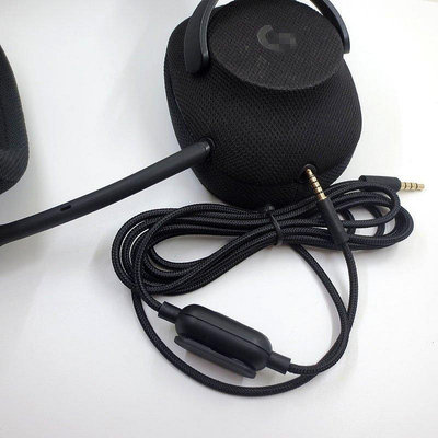 遊戲耳機音源線 適用於羅技G433 G233 GPRO X 通用音頻線  2米 3.5mm圓孔--台北之家