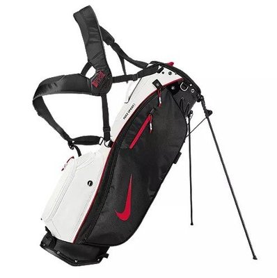 Nike Golf Sport Lite 超輕量高爾夫腳架袋 黑/白(紅勾勾)