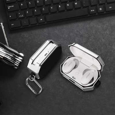 熱銷 適用Bose QuietComfort Earbuds降噪耳機套大鯊bose case消噪耳機保護套創意新款全包防