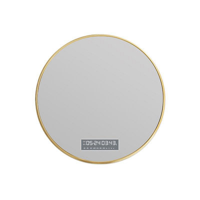 36Y7免打孔浴室鏡子LED鋁合金邊框智能鏡子圓形浴室鏡子壁掛鏡子