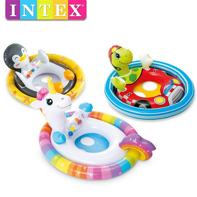 水上設備 游泳 INTEX 59570 動物造型嬰兒座圈 嬰兒水上玩具兒童游泳圈