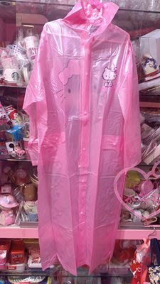 ♥小花花日本精品♥Hello Kitty 粉色果凍全開雨衣57038803
