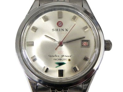 古董錶 [SHINX S3442] SHINX-古董-手上鍊-老錶[21石][銀色面]中性/時尚/軍錶