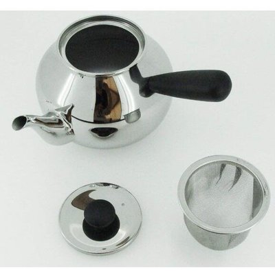 11829c 日本製造 好品質 耐用 304不鏽鋼茶葉側手把壺開水壺煮茶壺加熱泡花綠烏龍茶水壺禮品
