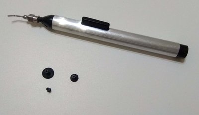 【3戶居小舖】真空吸筆 附3個吸頭 維修工具 吸取器 IC維修工具 防靜電真空吸筆