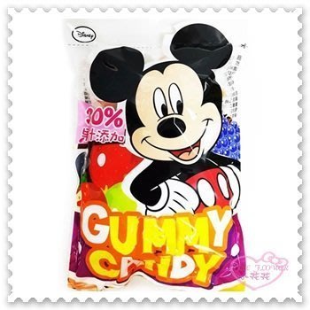♥小公主日本精品♥《Disney》迪士尼 軟糖 QQ糖 QQ軟糖 綜合水果口味 台灣製造 90111006