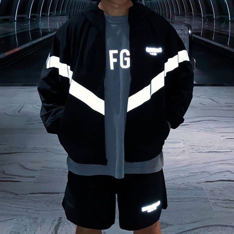 FEAR OF GOD ESSENTIALS ZIP ANORAK WINDBREAKER 反光衝鋒衣風衣FOG