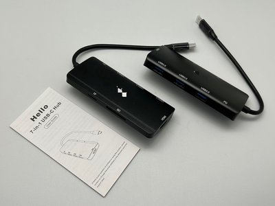 TYPE-C 轉HDMI  USB3.0七合一HUB 多功能擴展塢 讀卡器 集線器 分線器