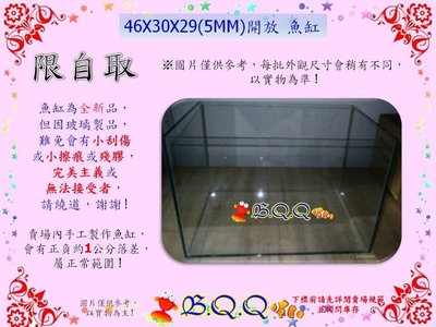 [B.Q.Q小舖](限自取)45X30X29(5MM)開放缸 / 魚缸