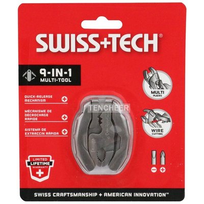＜TENCHEER＞ Swiss+Tech 9 合 1 Micro-Plus EX 隨身迷你工具組 9-in-1 鑰匙圈 工具鉗 螺絲起子 鉗子