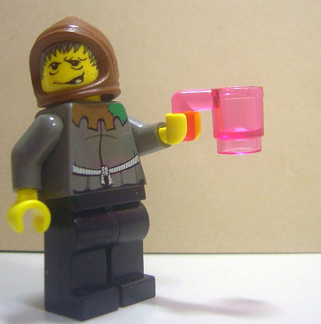 Lego樂高 城市系列食物餐具粉紅色透明含把手馬克杯杯子 Yahoo奇摩拍賣