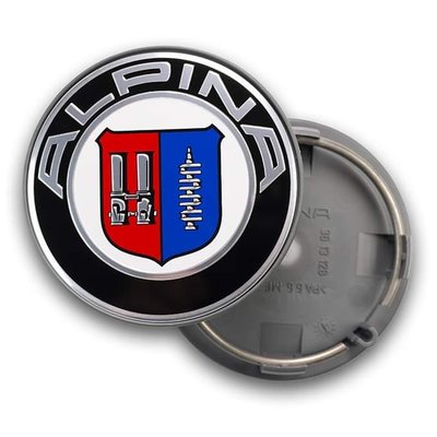 正品全新 Alpina 鋁圈中心蓋，Dynamic款適用 19吋 20吋  配件包含 中心標/背後彈簧華司