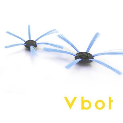 【白鳥集團】Vbot i6、R8加長型 彩色刷頭 刷毛(藍色/4入)