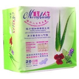 美麗人生 複方植物精油衛生棉－日用型20片/包