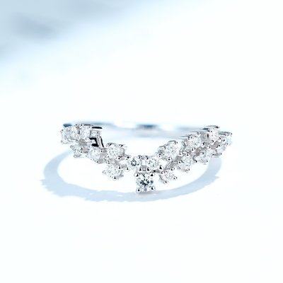 【馬格斯珠寶】18k 繁星甜美鑽石戒指 求婚戒指 鑽石戒指 訂婚戒指 婚禮戒指 尾戒  361