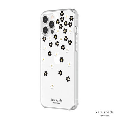 KINGCASE (現貨) Kate Spade Flowers iPhone 12 Pro Max 6.7 鑲鑽透明殼