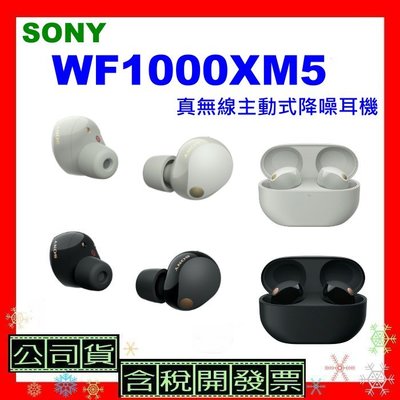 現貨 台灣公司貨+開發票 SONY WF-1000XM5真無線主動式降噪耳機 WF1000XM5耳機