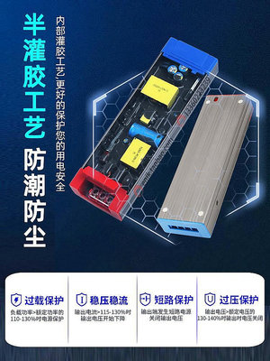 寬電壓新品超薄110v-265v轉變24v寬電壓開關電源工控變壓器100w200w300w-佐野百貨