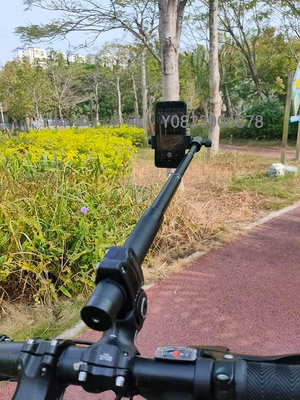 運動相機支架 自行車手機架騎行自拍桿支架山地公路車全景運動相機伸縮防抖云臺