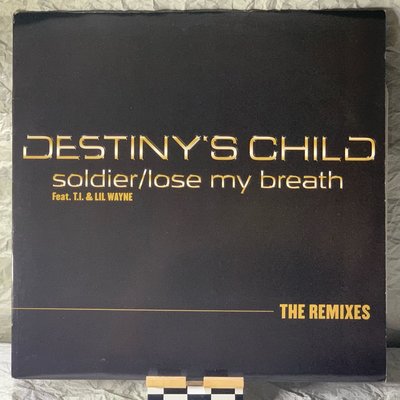 美國 天命真女-戰士 / 無法喘息12”二手迷你混音專輯黑膠(美國高音質盤）Destiny's Child - Soldier / Lose My Breath