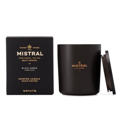 美國 Mistral - 黑琥珀 頂級天然香氛蠟燭（Black Amber）室內香氛 空間香氛 居家香氛 擴香 擴香瓶
