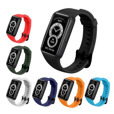 適用於華為 Band 6 Band6 智能腕帶手鍊更換錶帶, 適用於 Huawei Watchband 6 Soft S