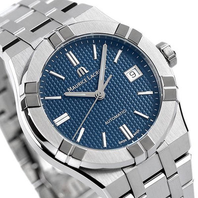 MAURICE LACROIX AI6007-SS002-430-1 艾美錶 機械錶 39mm AIKON 藍面盤